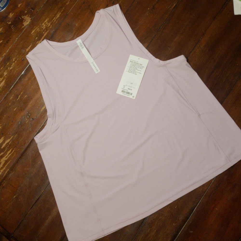 Lululemon Sole Training Tank 12 Rose Quartz
